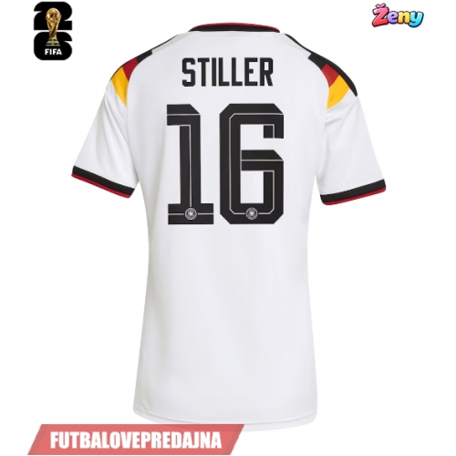 Lacne Ženy Futbalové dres Nemecko Angelo Stiller #16 MS 2026 Krátky Rukáv - Domáci